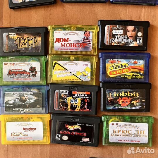 Картриджи gba 65 штук одним лотом