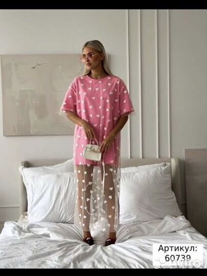 Платье футболка