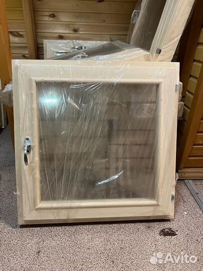 Деревянные окна для бани из липы