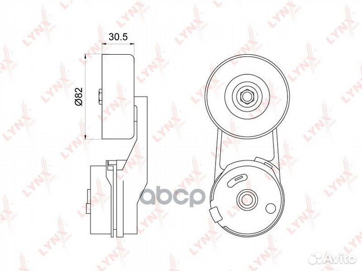 Натяжитель поликлинового ремня PT3234 lynxauto