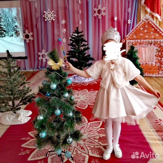 Платье для девочки на новый год 122