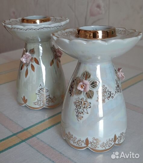 Фарфоровый подсвечник цена за 2 шт