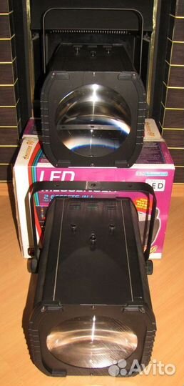 Светомузыка ADj 2шт LED Messenger RGB Mic DMX PC