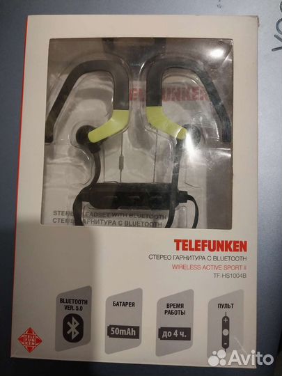 Блютуз наушники Телефункен