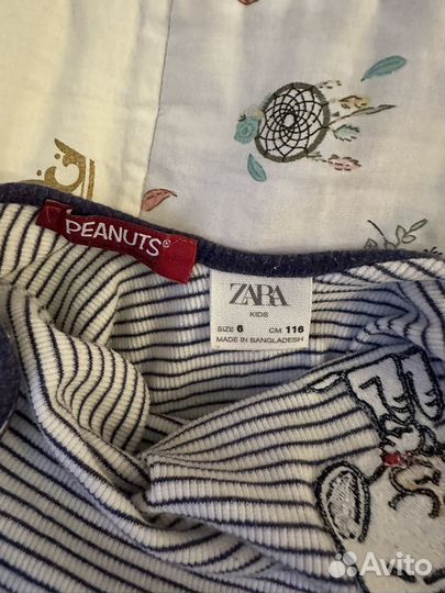 Джинсы Zara +боди Zara peanuts