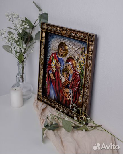 Икона Святое Семейство 32х25 см