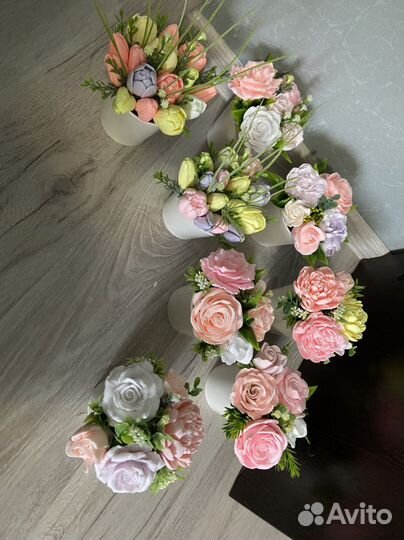 Букет из мыла ручной работы