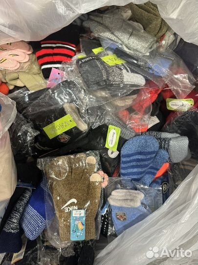 Зимние шапки, шарфы, варежки, перчатки оптом