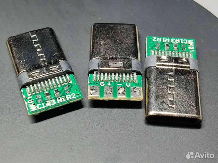 Type c 4 pin (папа), micro USB (мама)