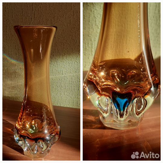 Ваза цветное стекло СССР и икеа