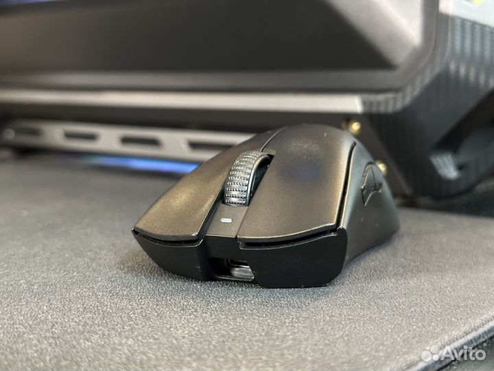 Мышь Razer Deathadder v3 pro + 4k dongle + глайды