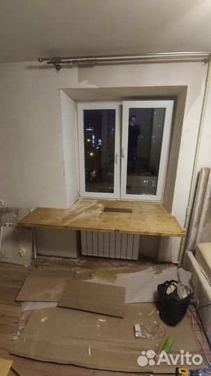 Подоконник деревянный