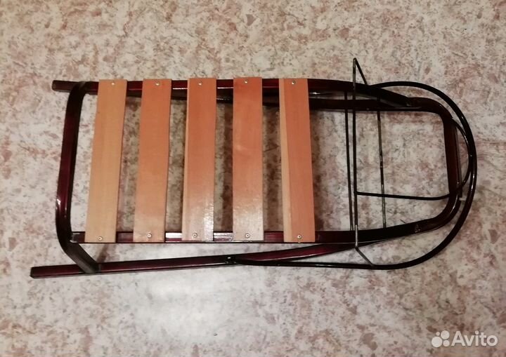 Санки детские бардовые