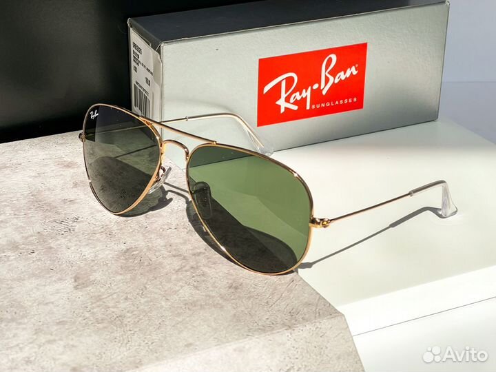 Солнечные очки Ray-Ban Aviator Large G-15 оригинал