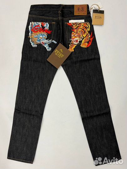 Джинсы Evisu с японской вышивкой оригинал
