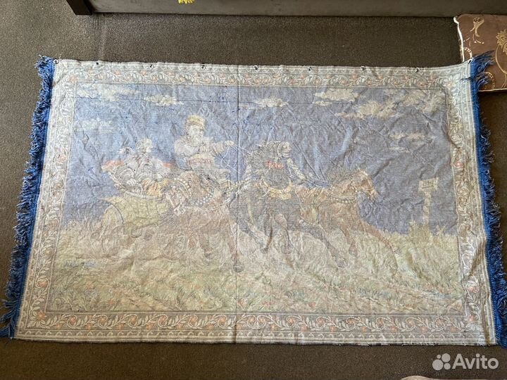 Ковер Тройка Гоголь, винтаж СССР