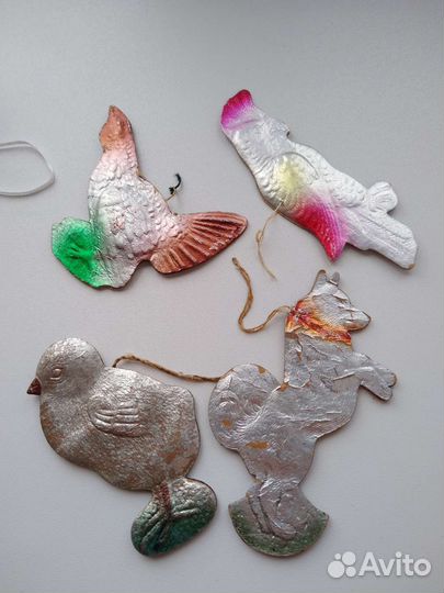 Елочные игрушки, картонаж СССР