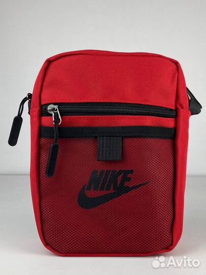 Барсетка сумка Nike красная через плечо