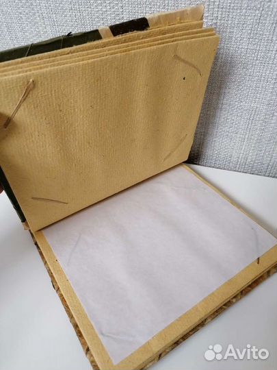 Фотоальбом и 2е рамки из натуральных материалов