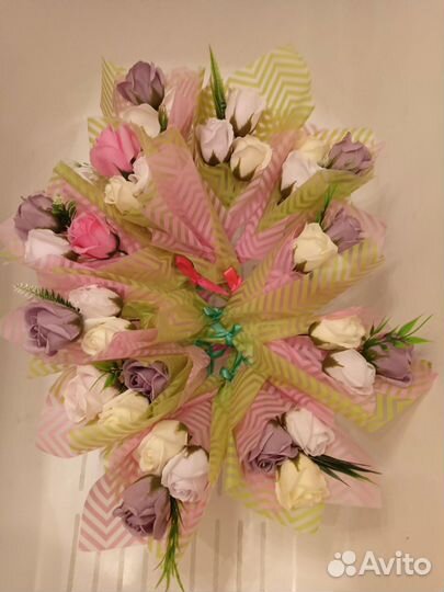 Букет на 8 марта. Мыльные розы