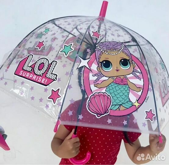 Детский зонт для девочек Куклы LOL, рюкзак, сумка
