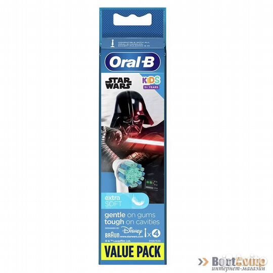 Насадка для зубных щеток Braun Oral-B Kids EB10S Star Wars (4 шт)