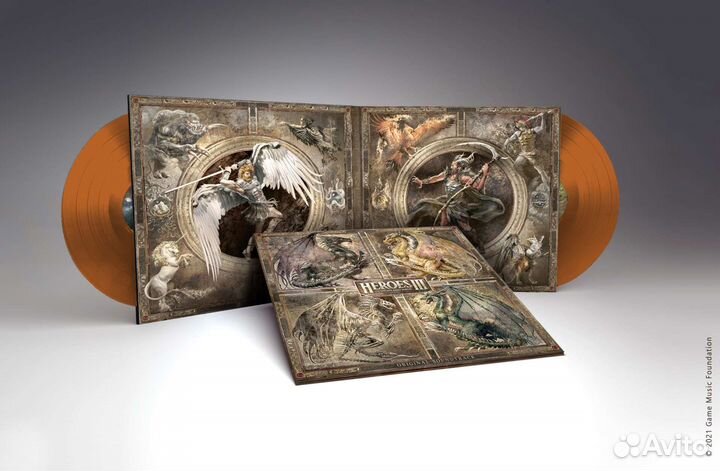 Винил Heroes of Might & Magic III цветной редкий