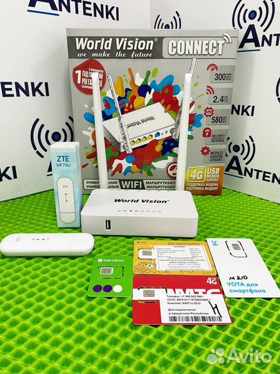 Комплект интернета роутер ZBT модем ZTE MF 79U