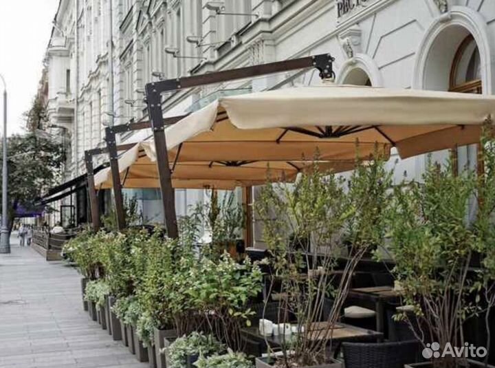 Профессиональный уличный зонт для кафе и веранды
