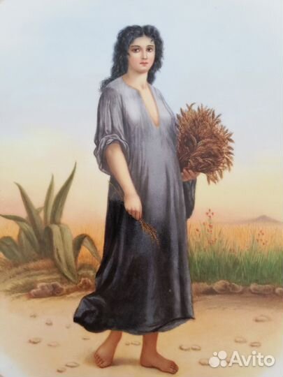 Настенная фарфоровая тарелка кпм Берлин KPM