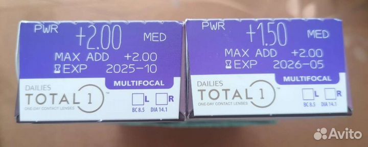 Линзы контактные мультифокальные