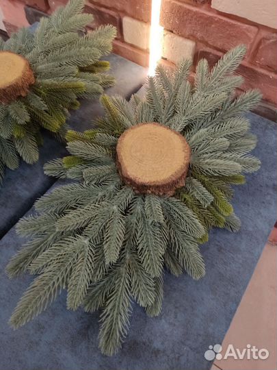 Новогодние украшения. Подсвечник