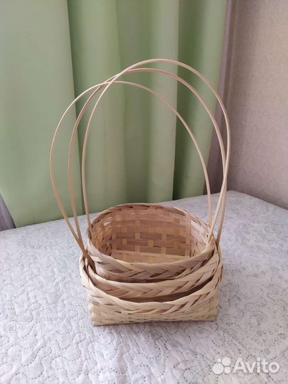 Корзина плетеная новая