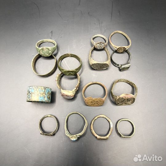Старинные Кольца и Перстни 14шт. Есть редкие