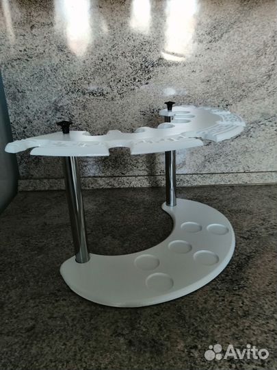 Подставка для бокалов и рюмок деревянная