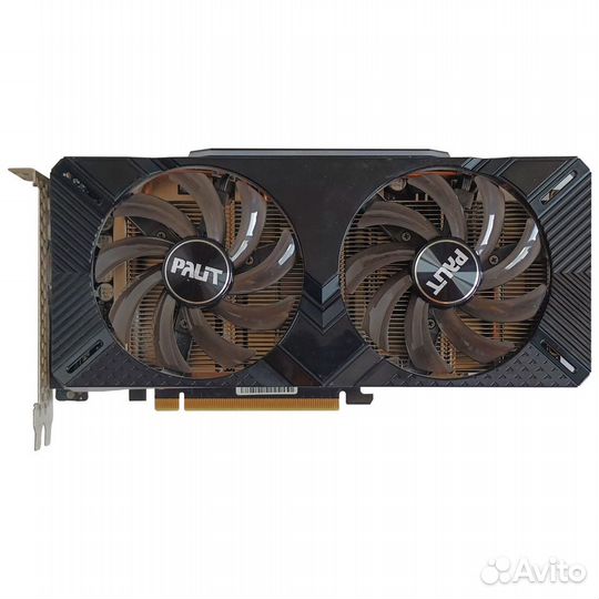 Видеокарта palit GeForce GTX 1660 TI dual OC 6гб