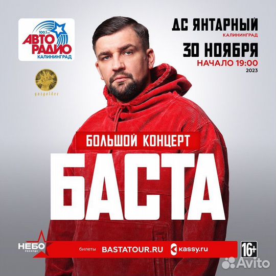 Билет на концерт басты