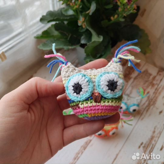 Сова брелок ручная работа