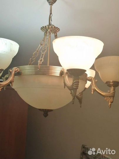 Люстра оникс бронза Испания