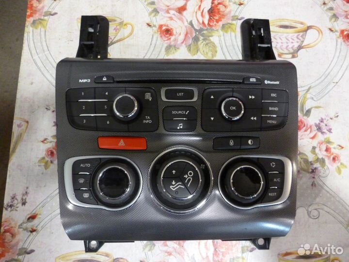 Citroen c4 B7 блок управления климатом магнитола