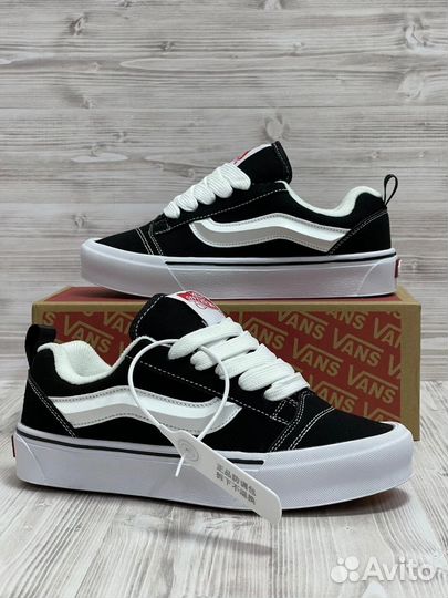 Кеды Vans knu skool дутыши чёрный