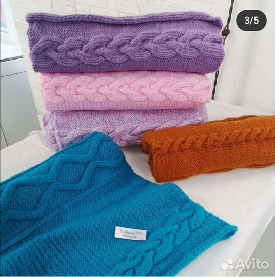 Вязаное одеяло. Конверт для новорожденного