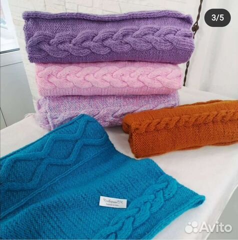 Вязаное одеяло. Конверт для новорожденного