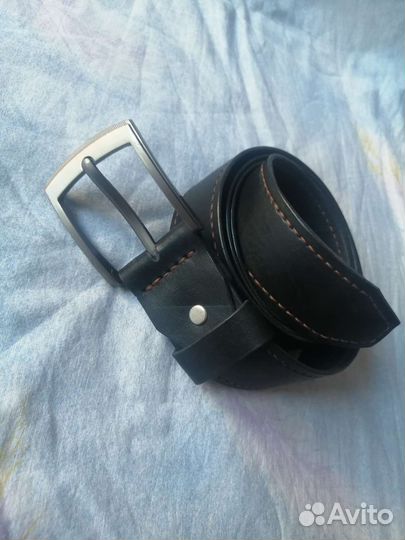 Мужской кожаный ремень ручной работы