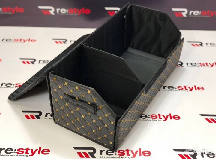 Органайзер большой черный с золотой строчкой U1178