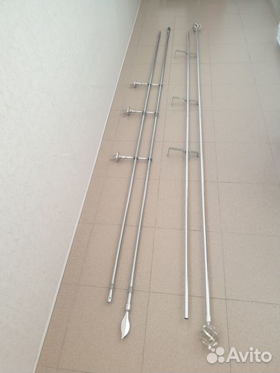 Карнизы для штор двухрядный металлический