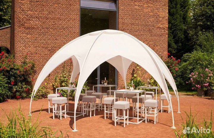 Беседка каркасная, d: 6м