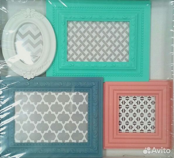 Новые фоторамки-коллажи на стену для 6, 4 и 1 фото