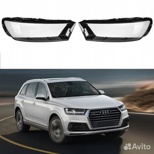 Audi Q7 4M 15-19 стекло фары левое