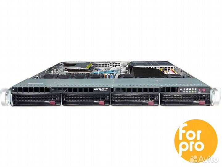 Supermicro 1U X11DPU 4LFF 2x4116Silv 64GB, SATA3